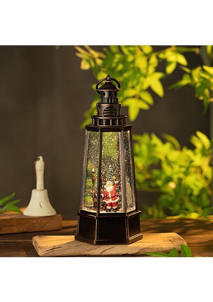 Yılbaşı Temalı Işıklı Müzikli Kar Küresi 5