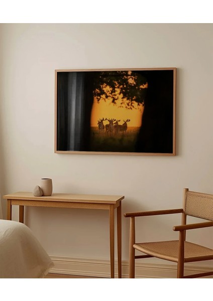 Gün Batımında Ceylanlar Poster fırsatları