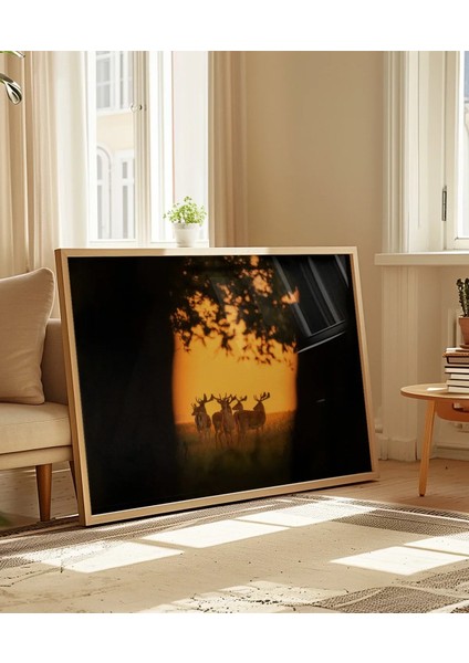 Gün Batımında Ceylanlar Poster indirimleri