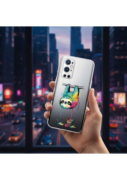 iPhone 12 Mini ile Uyumlu Splash Tembel Hayvan Tasarımlı Slimfit Şeffaf Silikon Kılıf modelleri