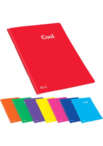 Keskin Color Defter Plastik Kapak Dikişli Cool A4 80 Yp Kare