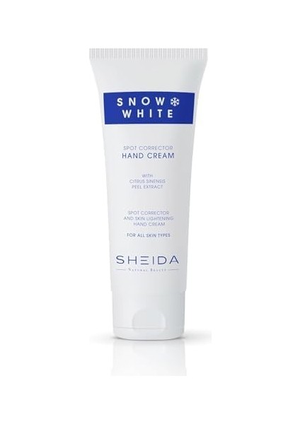 Sheida Snow White Leke ve Yaşlanma Karşıtı El Kremi 75ML