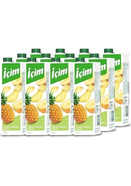 Içim Ananas Aromali Içecek 1 Lt x 12