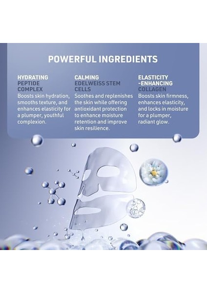 Faq Glass Skin Kolajen Yüz Maskesi – Peptitlerle Nemlendirici ve Aydınlatıcı Cilt Bakımı – Gözenek Sıkılaştırıcı ve Leke Giderici – Yüz Bakımı ve Cam Gibi Cilt Işıltısı Için Kolajen Maske (5 Adet)