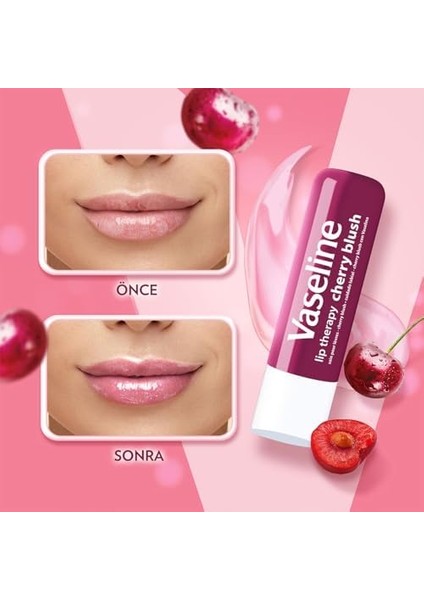 Vaseline Lip Therapy Dudak Bakım Kremi Cherry Blush 4.8 gr