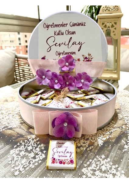 Öğretmenler Günü Hediye Çikolata Kutusu 50 Adet