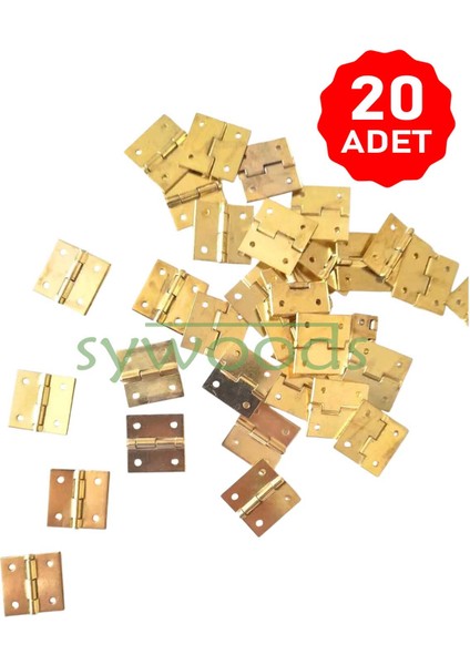 15x15 mm Tavla Menteşe 20 Adet Sarı Kutu ve Sandık Menteşesi Hobi Maket fırsatları