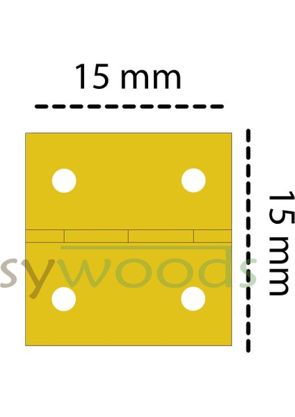 15x15 mm Tavla Menteşe 20 Adet Sarı Kutu ve Sandık Menteşesi Hobi Maket indirimleri