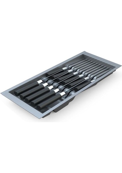 Mutfak Çekmece Içi Antresit Modüler Bıçaklık 20,5cm x 48CM (Boydan 4cm Kesilebilir)
