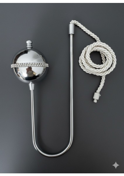 Kornişe Takılan Metal Kolbağı Perde Aksesuarı 1 Adet (Duvar Delmeden Kolay Montaj) fiyatları