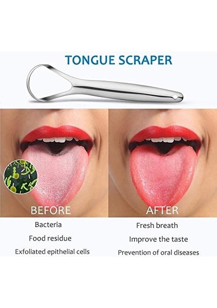 Aee® 3'lü Dil Temizleyici Seti – Paslanmaz Çelik + Bakır Dil Kazıyıcı – Taşıma Kutulu Hijyenik Ağız Bakım Ürünü – Antibakteriyel, Antialerjenik, Koku Giderici – Ağız Kokusuna Karşı Etkili Temizlik