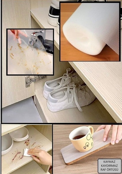 Dolap Içi Çekmece Raf Örtüsü , Pıtırıcık , Kaydırmaz , Yıkanabilir. modelleri