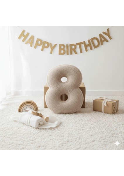 Morbido 8 Rakamı, Yastık, Kırlent, Elyaf Dolgulu, Welsoft , 40 cm fiyatları