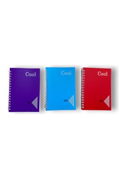 Keskin Color Defter Plastik Kapak Spiralli Cool A6 80 Yp Kareli