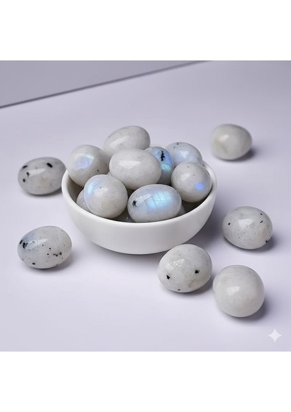 Oval Hale Getirilmiş Doğal Ay Taşı fiyatları