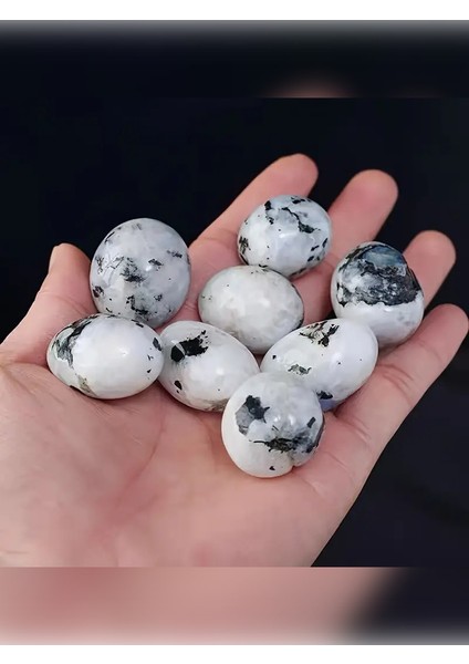 Oval Hale Getirilmiş Doğal Ay Taşı modelleri