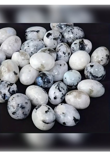 Oval Hale Getirilmiş Doğal Ay Taşı