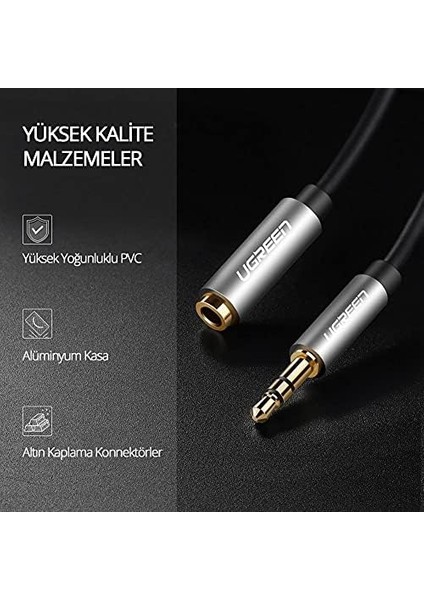 3.5 mm Ses Aux Uzatma Kablosu 1.5 Metre fiyatları