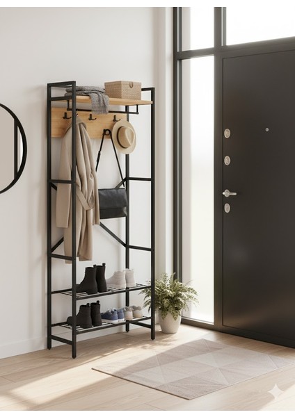 Tridihome Modern Metal Raflı Açık Gardırop Elbise Askılığı Portmanto Ayakkabılık fiyatları