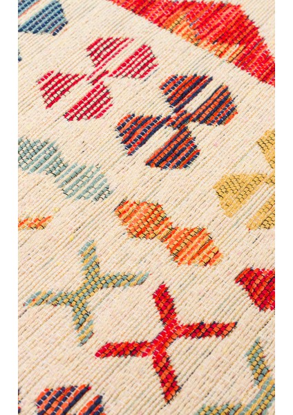 Ürgüp 08 Multy %100 Pamuk ile Üretilen Etnik Desenlere Sahip Yıkanabilir Çift Taraflı Ince Yıkanabilir Kilim indirimleri