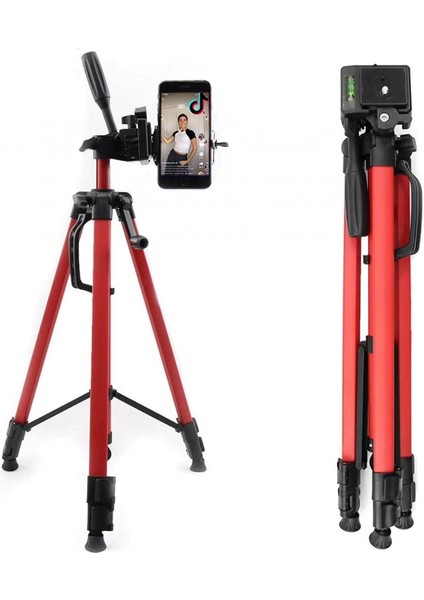 3366 Alüminyum Cep Telefonu Için Su Terazili 140 cm Pro (Kırmızı)