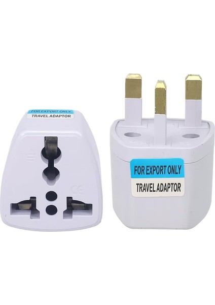 Hadron Tip G Ingiliz Adaptör Fişi, Hindistan, Ingiltere,, Hong Kong, Irlanda, Singapur, Kıbrıs, Hac ve Umre Uyumlu, 2 ve 3 Uçlu Seyahat Fiş Dönüştürücü Priz, Uluslararası Güç Adaptörü