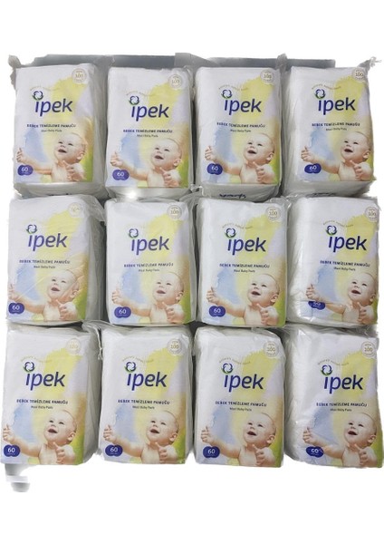 Ipek Bebek Temizleme Pamuğu 720 Adet (12PK*60)