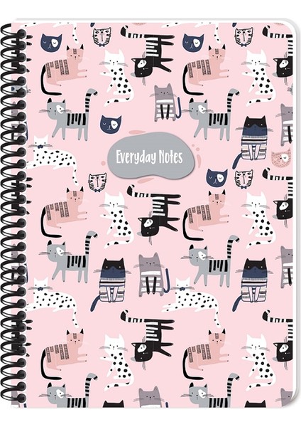 Keskin Color Defter Karton Kapakspiralli 16,X22,5 80 Yp Kar. 384342-99