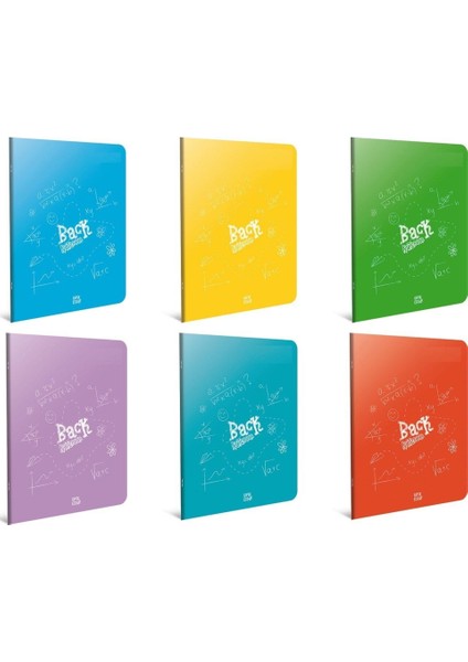 Gıpta Back Tel Dikiş Plastik Kapak Defter A4 80 Yp Çizgili 4984 (12 Li )