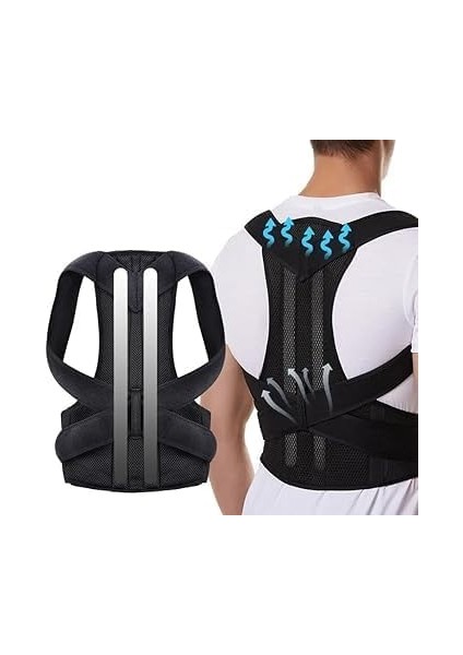 Dik Duruş Korsesi Kadın Erkek Kamburluk Önleyici Korse Sırt Omuz Bel Destek Korse Dik Duruş Aparatı Omurga Postür Duruş Düzeltici Korse, fiyatları