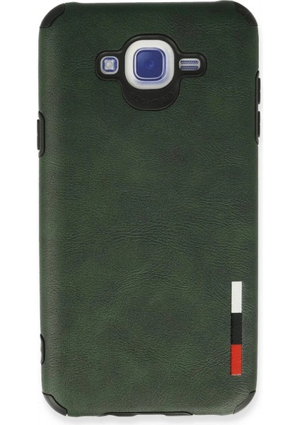 Ieg Samsung Galaxy J7 Kılıf Loop Deri Silikon - Yeşil