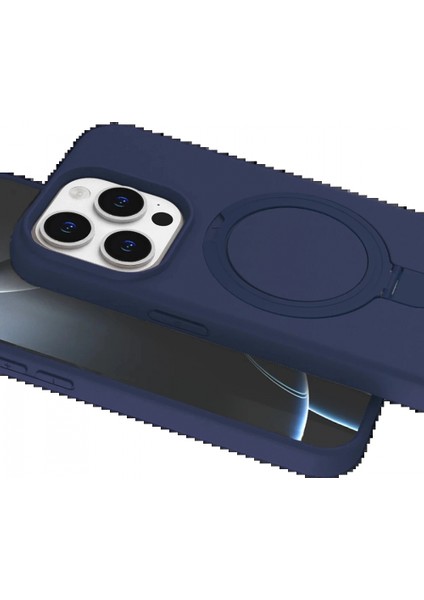 Apple iPhone 14 Pro Max Regal Magsafe Standlı Kapak - Lacivert fırsatları