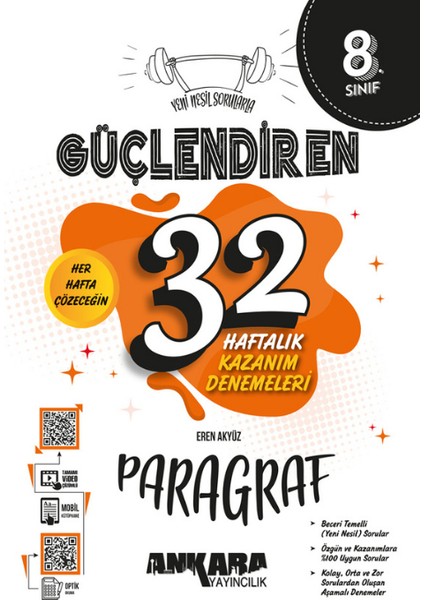 Nartest 8.sınıf (Lgs) Paragraf Prestij Soru Hazinesi, Ankara 32 Haftalık Deneme +1 Lgs Deneme Hediye modelleri