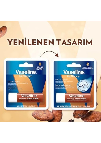 Vaseline Lip Therapy Dudak Bakım Kremi Cocoa Butter 4.8 gr