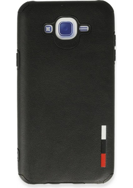 Ieg Samsung Galaxy J7 Kılıf Loop Deri Silikon - Siyah