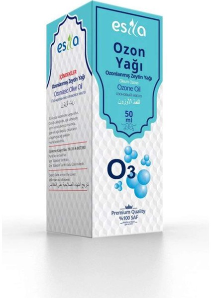 Ozonlanmış Zeytin Yağı 50 Ml.