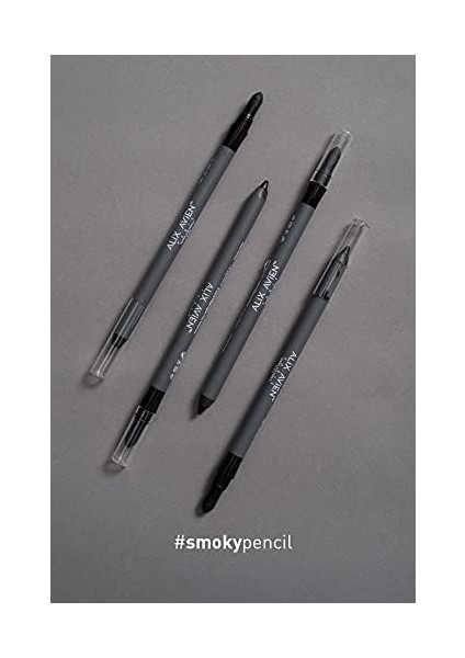 Alıx Avıen Uzun Süre Kalıcı Suya Dayanıklı Bulaşmayan Siyah Göz Kalemi - Smoky Eye Pencil Pencil Black