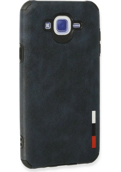 Ieg Samsung Galaxy J7 Kılıf Loop Deri Silikon - Lacivert modelleri