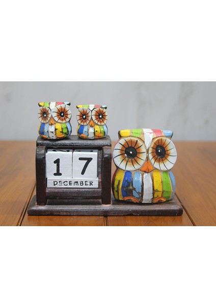 Ahşap Baykuş Takvim 2