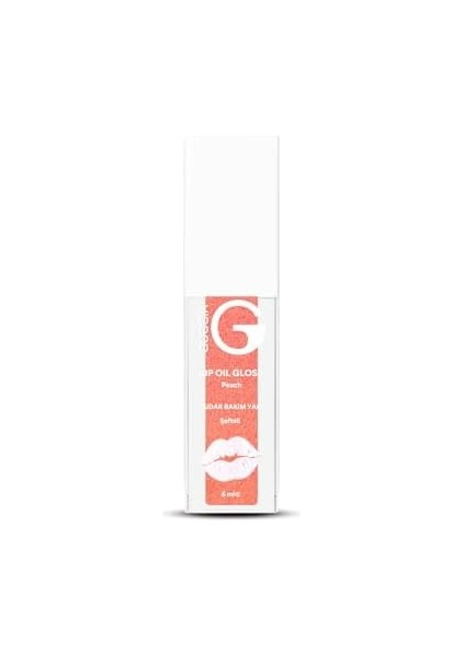Goccia Dudak Bakım Yağı Şeftali Nektarı – Doğal Işıltı ve Derinlemesine Nem-Lip Oil Gloss (Peach) 6ml
