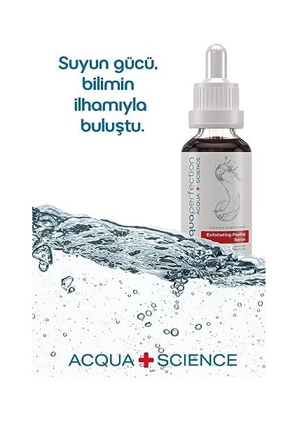 Acqua Perfection 10% Aha + 2% Bha Yenileyici & Canlandırıcı ve Cilt Tonu Eşitleyici Kırmızı Exfoliating Peeling Serum (Gözenek ve Ölü Hücre Temizleyici Etkili) 30ML, Cilt Pürüzsüzleştirici Etki fiyatları