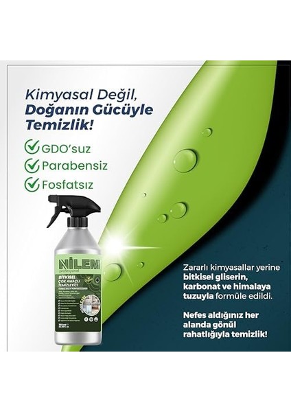 Nilem PROFESYONEL%100 Bitkisel Çok Amaçlı Temizleyici Vegan Leke Çıkarıcı - Yağ Çözücü 750 ml fiyatları