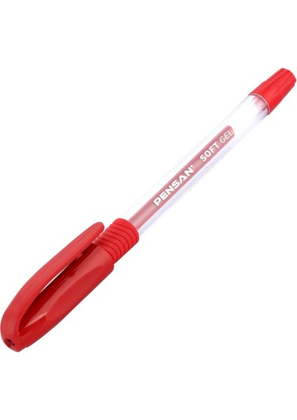 Pensan Tükenmez Kalem Soft Gel Kırmızı 0.7 mm 2400