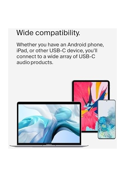 Rockstar Usb-C Şarj Adaptörlü 3,5 mm Ses, iPad Pro, Galaxy,,, Lg G6, Xperia, ve Daha Fazlası ile Uyumlu Usb-C Ses Adaptörü - Siyah modelleri