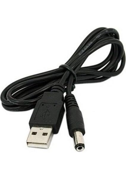 4463 USB To Dc 5.5 2.1mm Kalın Power Güç Çevirici Adaptör Kablosu