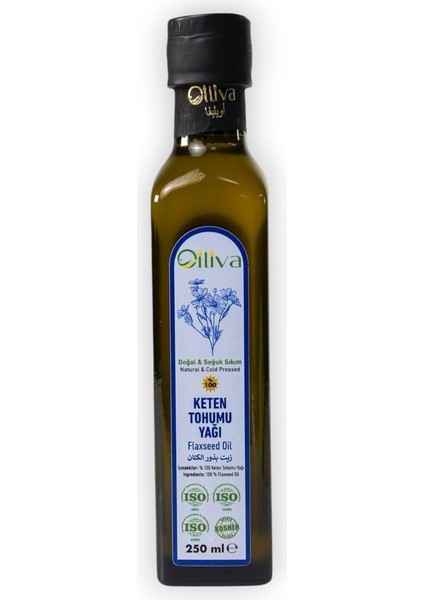 Oiliva Soğuk Sıkım Keten Tohumu Yağı 250ML