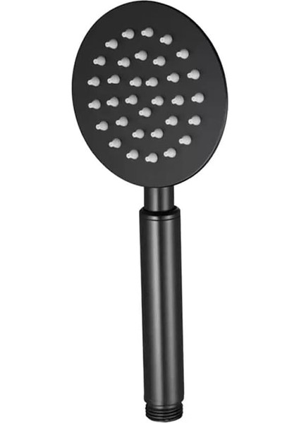 El Duş Başlığı 304 Çelik Metal Oval KE103 (Mat Siyah)