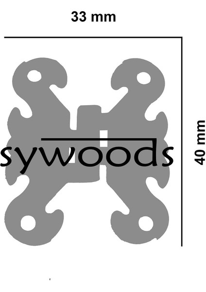 Kelebek Menteşe 10 Adet Sarı 33x40 mm Kutu ve Sandık Menteşesi Hobi Maket indirimleri