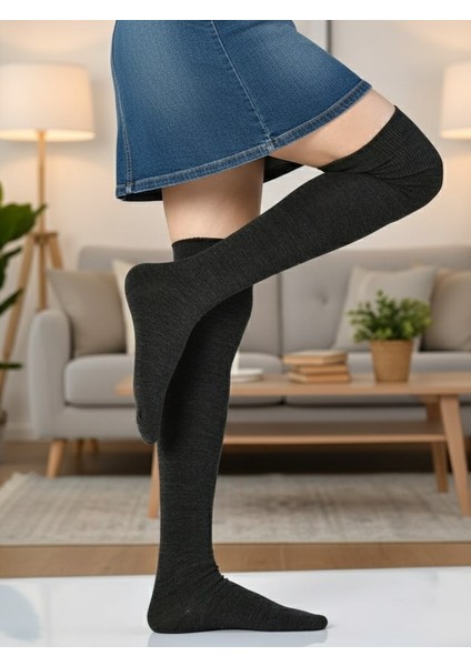 Algitsin OLA Algitsin O L A Kadın Diz Üstü Yün Çorap modelleri