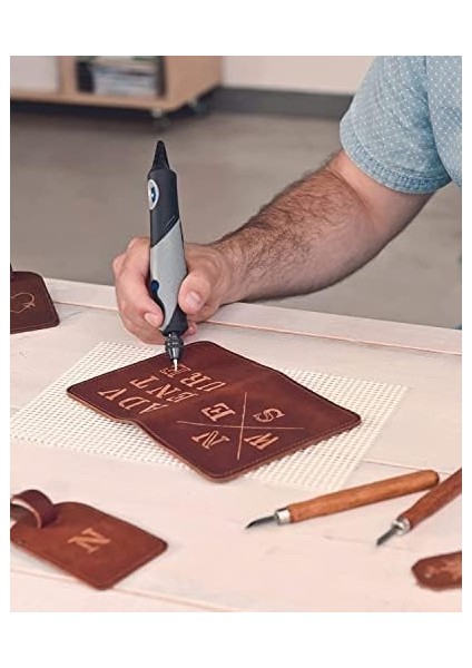 2050 Stylo+ Çok Amaçlı Alet 9 W Set (15 Aksesuar, Değişken Devir Ayarı 22.000 Devir/dakikaya Kadar Gravür ve Diğer Yaratıcı Görevler Için, Cam, Ahşap, Deri, Taş) Karton Ambalaj modelleri